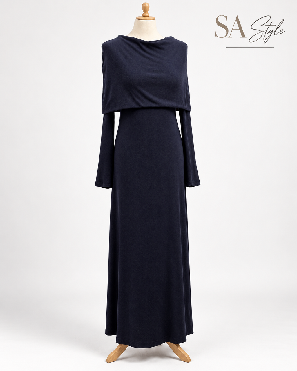Maxikleid in Dunkelblau
