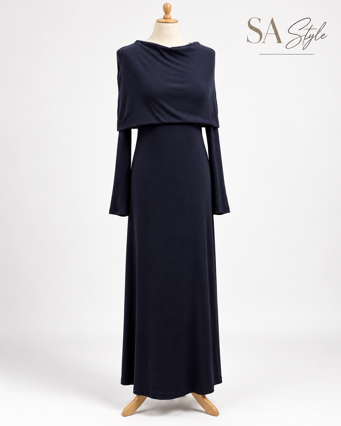Maxikleid in Dunkelblau