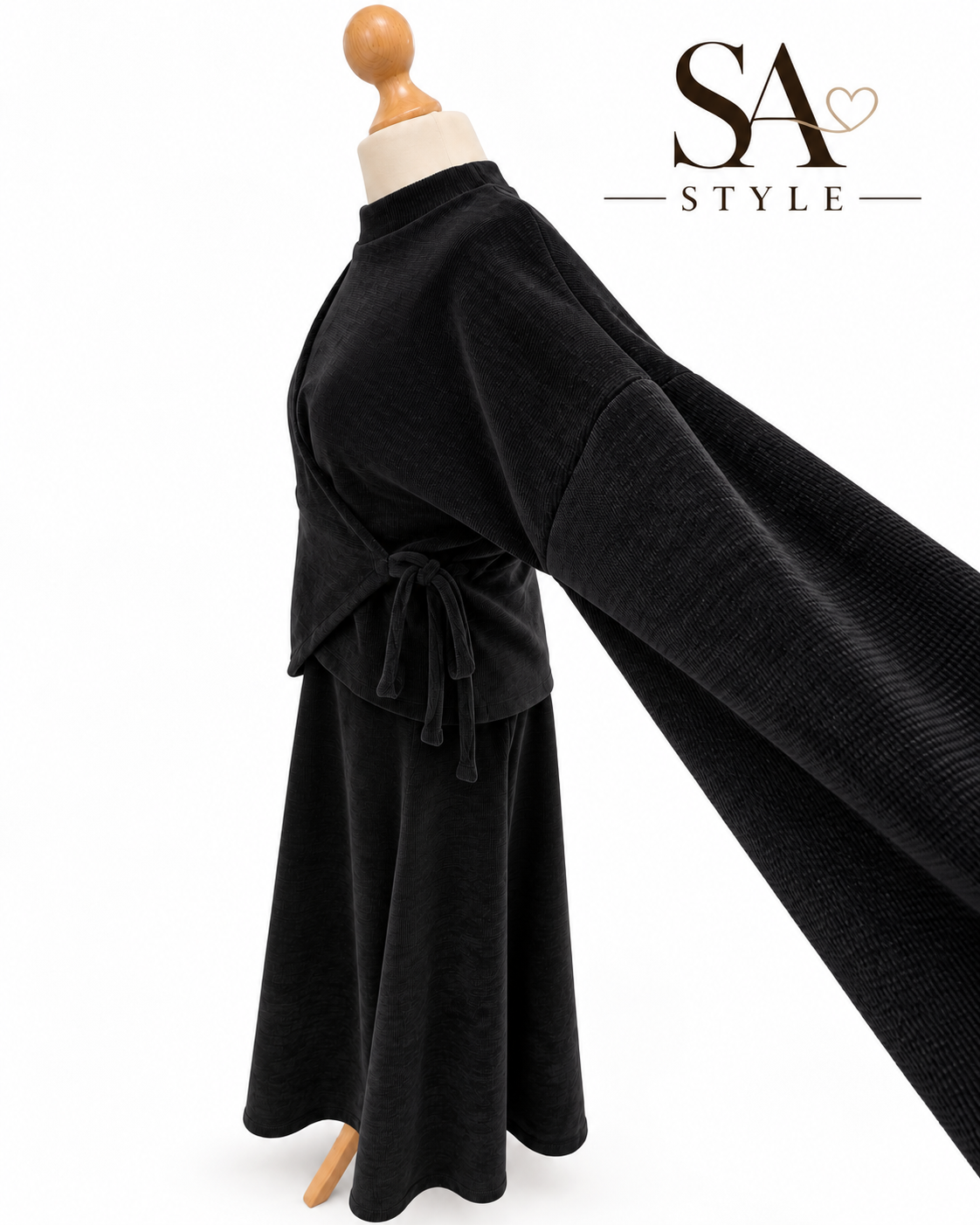 Elegantes zweiteiliges Set in Schwartz
