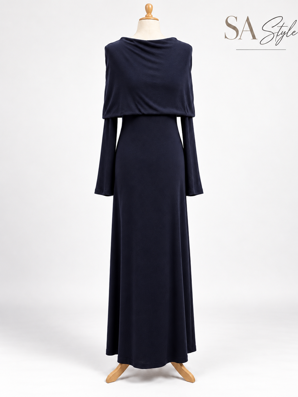 Maxikleid in Dunkelblau