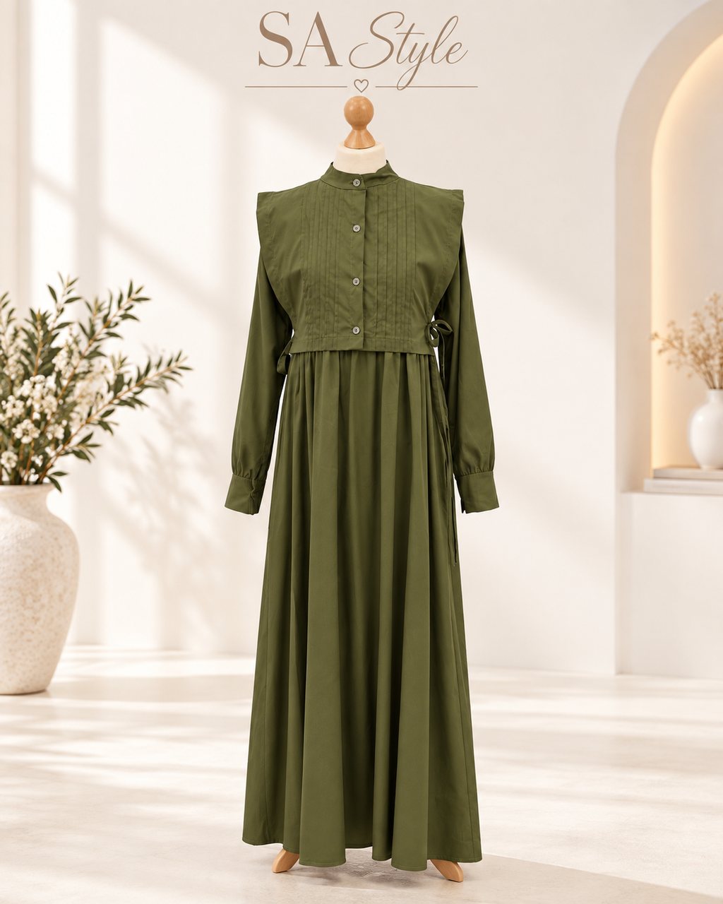 Elegantes Maxikleid mit besonderem Oberteil