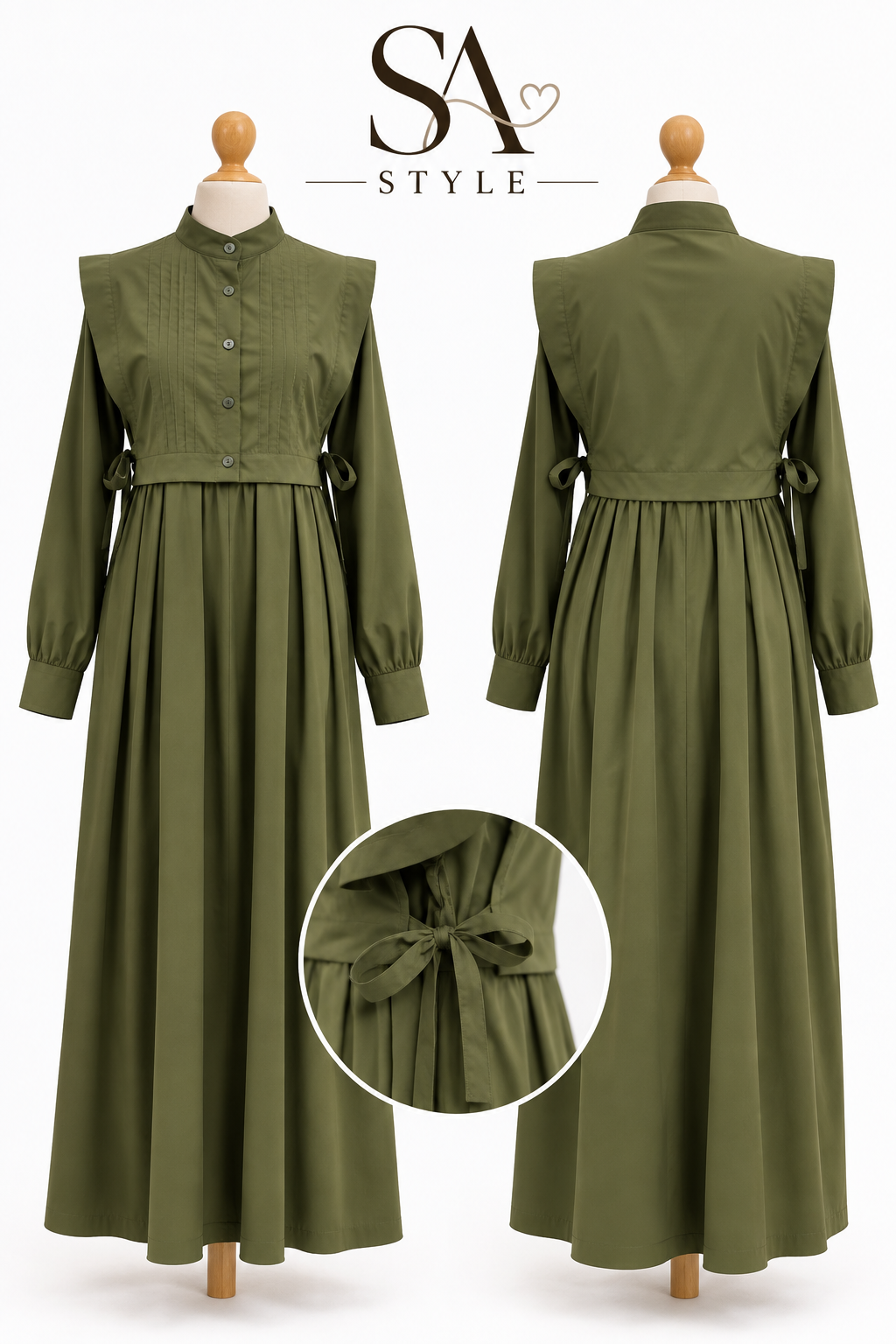Elegantes Maxikleid mit besonderem Oberteil