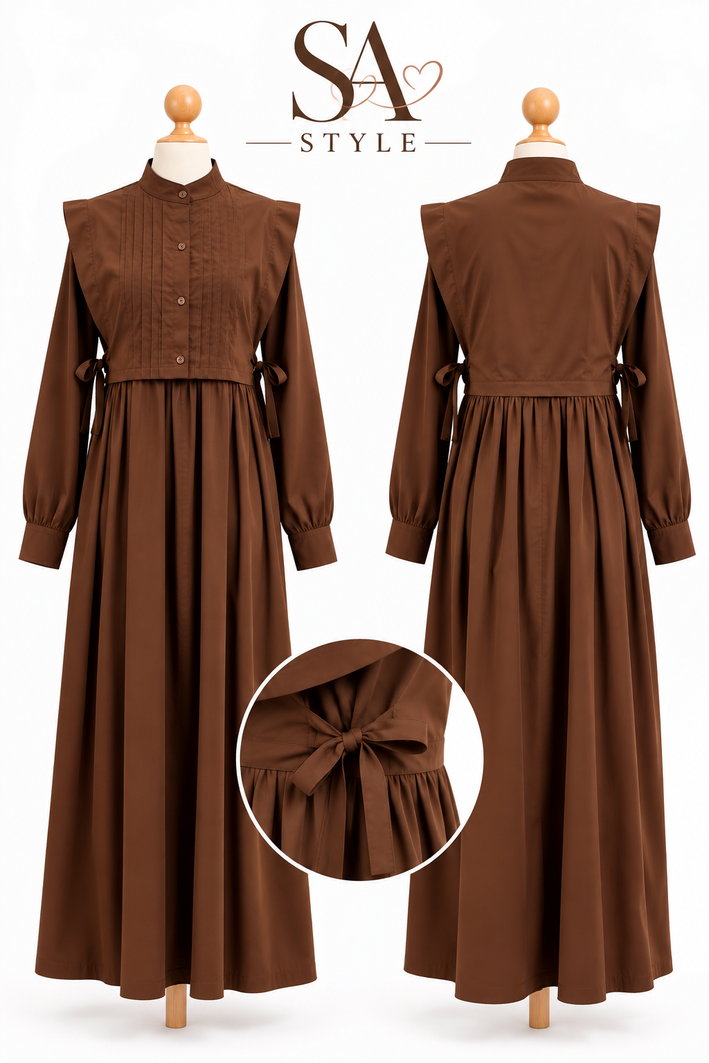 Elegantes Maxikleid mit besonderem Oberteil