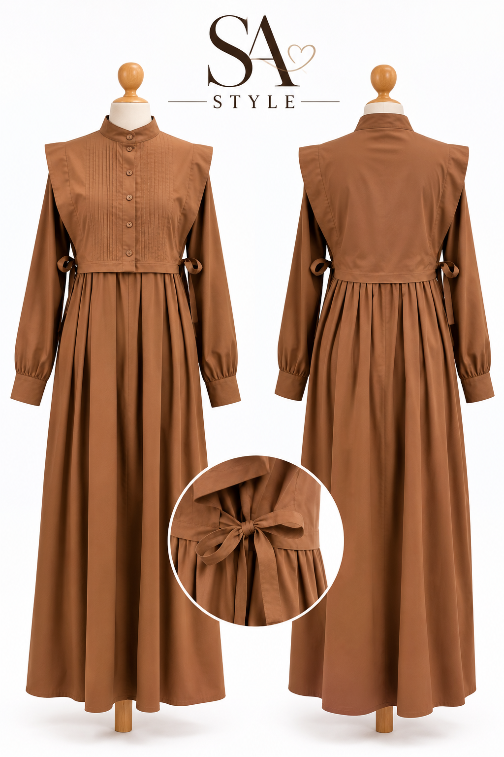 Elegantes Maxikleid mit besonderem Oberteil