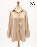 Elegante, locker geschnittene Bluse
