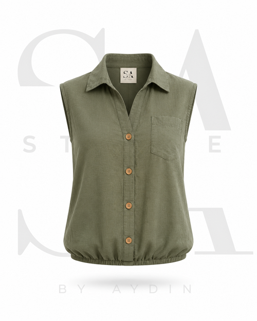 ärmellose Bluse