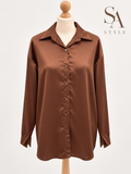 Elegante, locker geschnittene Bluse