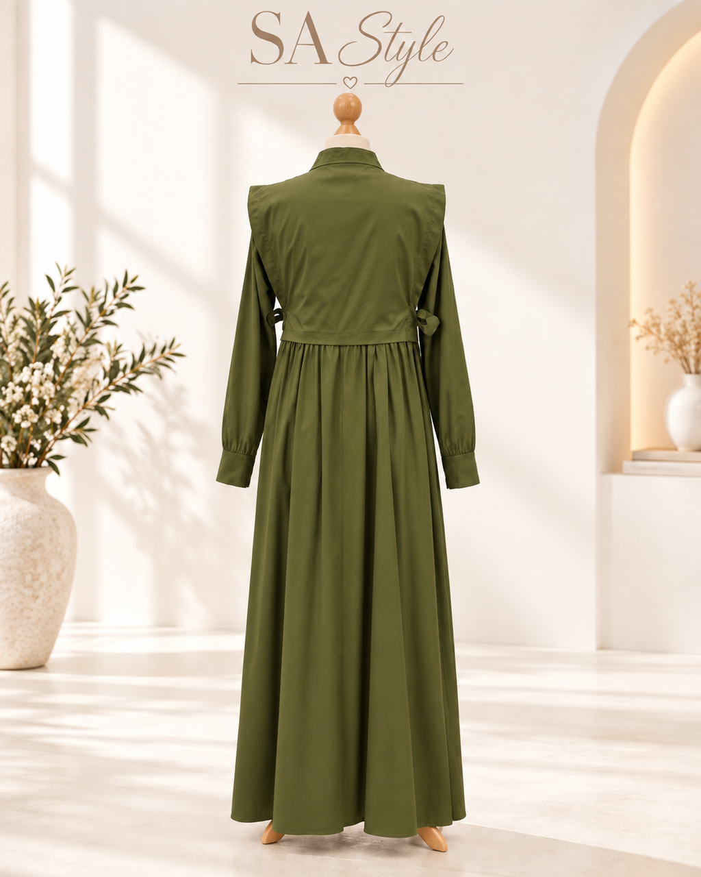 Elegantes Maxikleid mit besonderem Oberteil