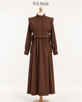 Elegantes Maxikleid mit besonderem Oberteil