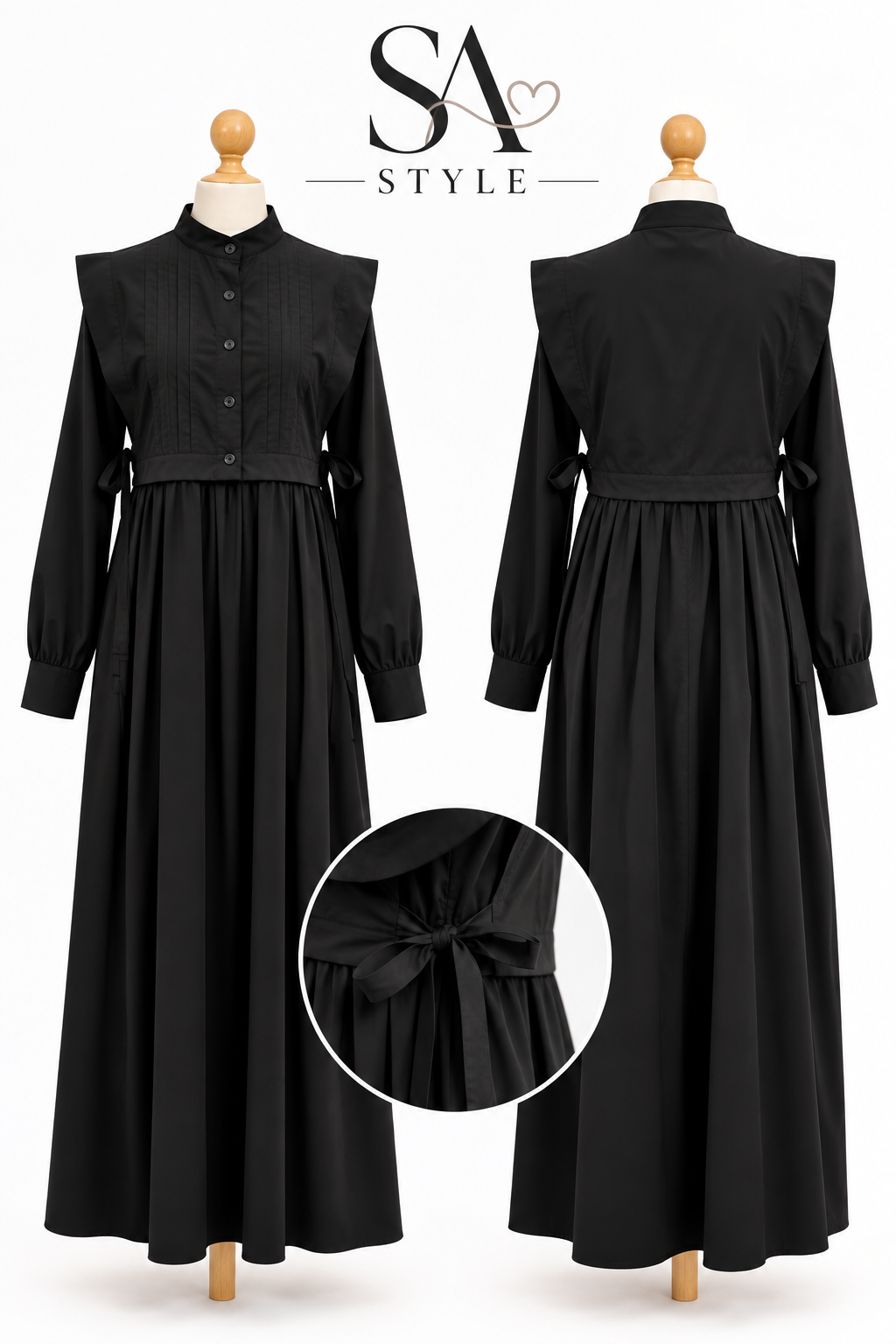 Elegantes Maxikleid mit besonderem Oberteil