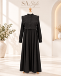 Elegantes Maxikleid mit besonderem Oberteil